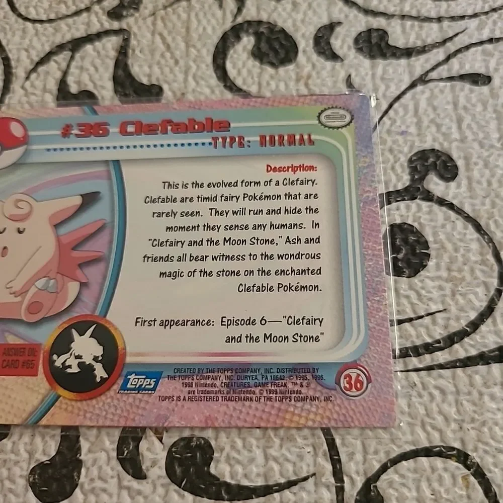Pokémon Trading Card # 36